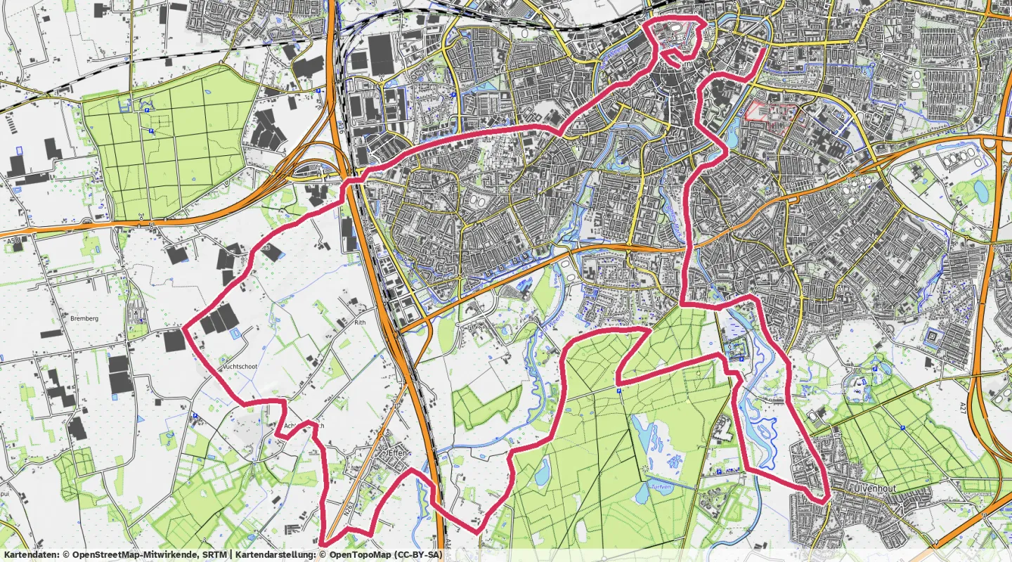Route map for 🚴‍♂️ ⏰01:04:11 📏30.06km 🛫28m ❤️‍🔥152bpm 🪫156W 🧁655Kcal