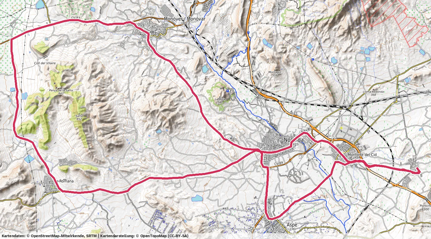 Route map for 🚴‍♂️ ⏰02:17:33 📏59.6km 🛫464m 🪫126W 🧁1,156Kcal
