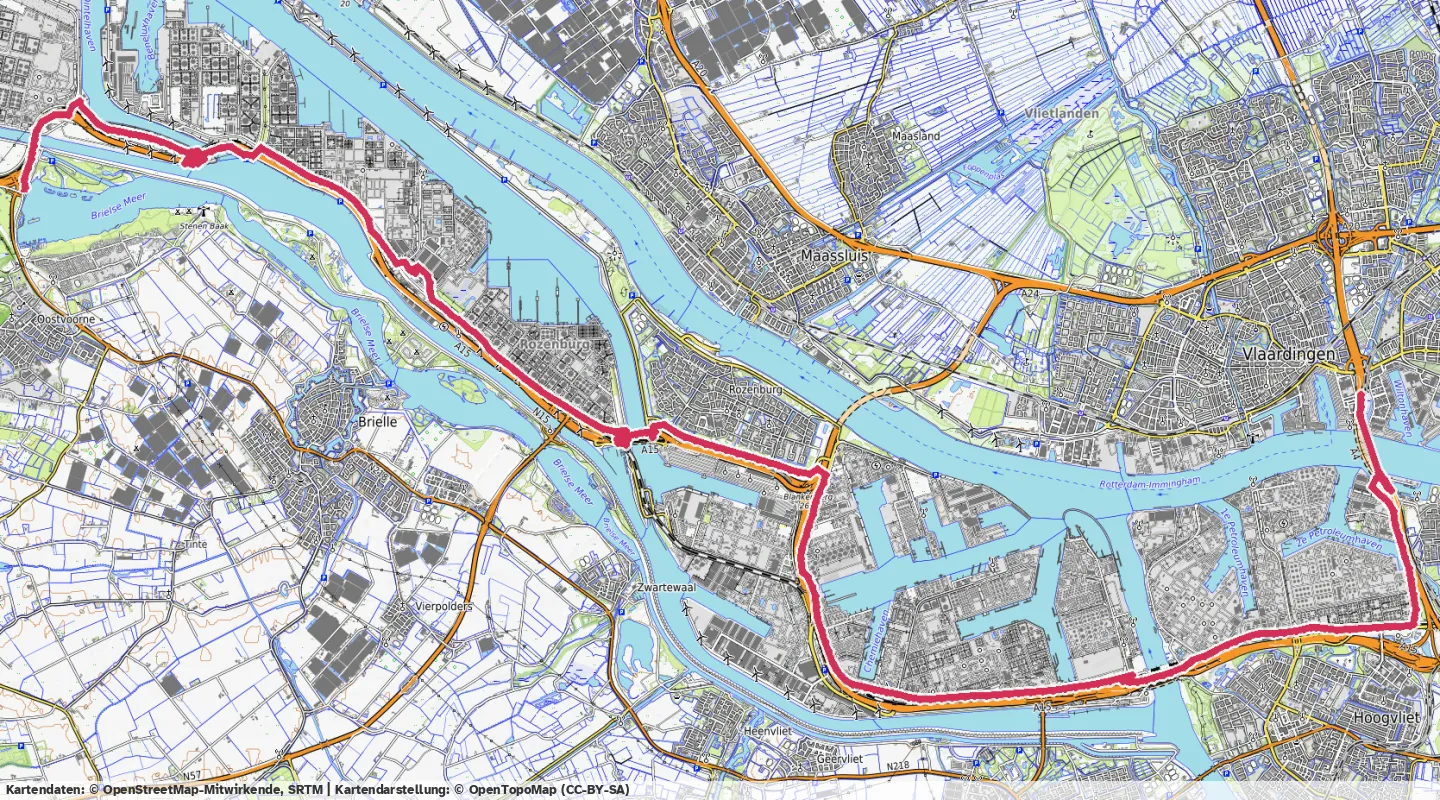 Route map for 🚴‍♂️ ⏰01:01:01 📏32.45km 🛫120m ❤️‍🔥157bpm 🪫165W 🧁578Kcal