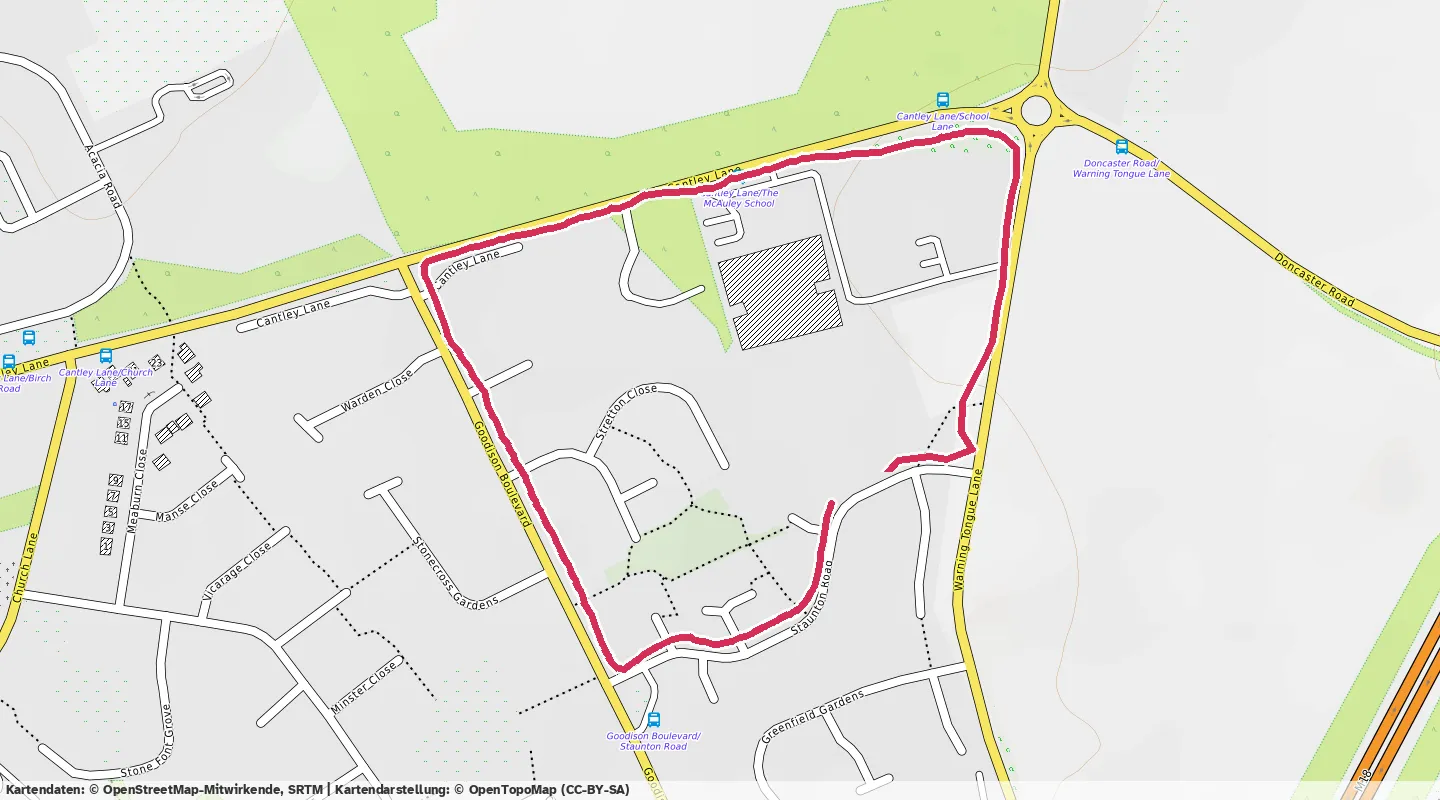 Route map for 🏃‍♂️ ⏰00:06:54 📏1.27km ⏱️5:25/km 🛫7m 🧁120Kcal