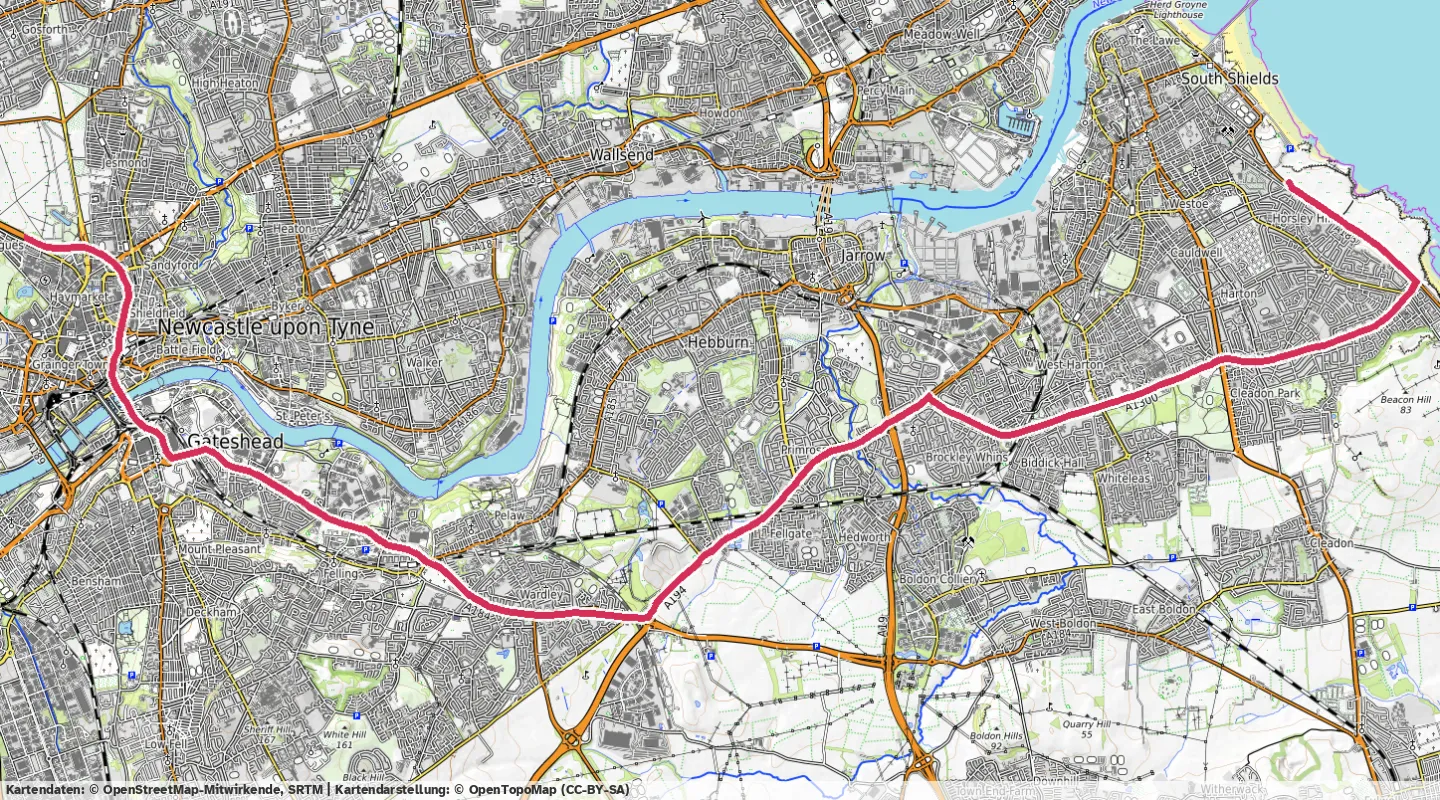 Route map for 🏃‍♂️ ⏰02:22:10 📏21.49km ⏱️06:35/km 🛫89m ❤️‍🔥179bpm 🧁3210Kcal