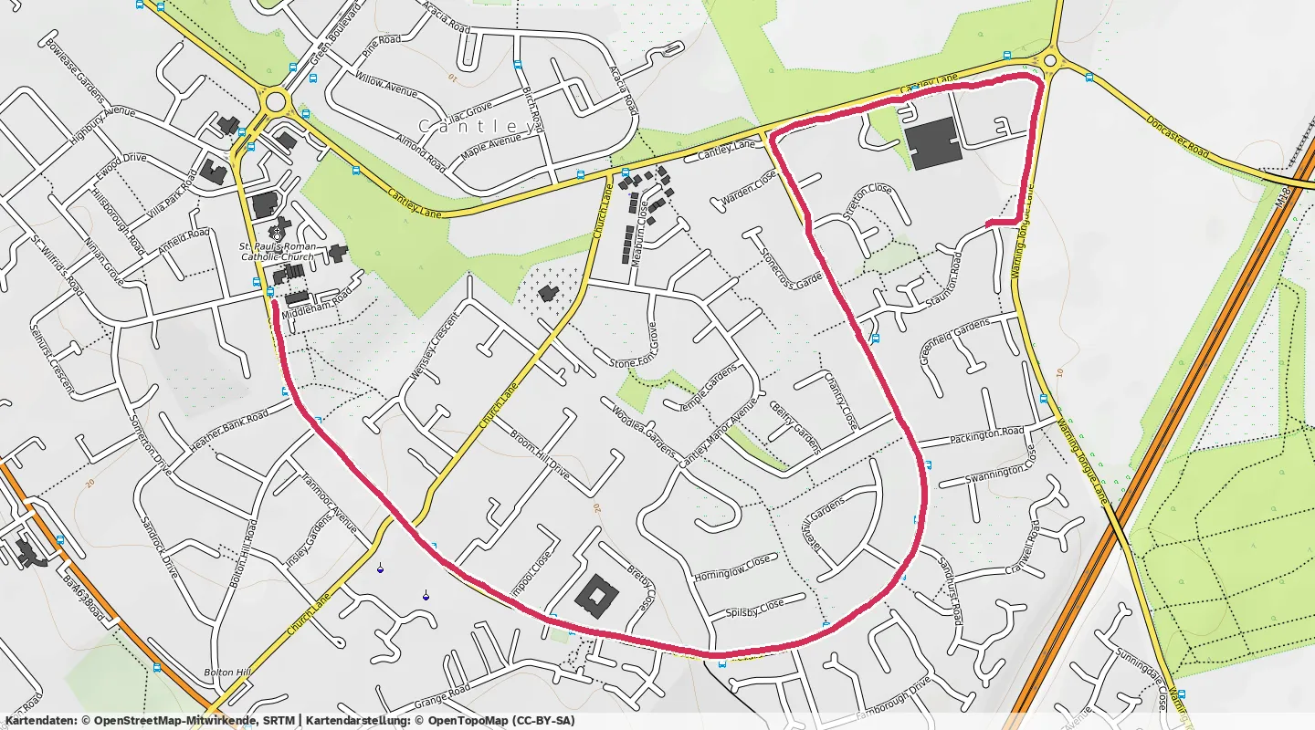 Route map for 🏃‍♂️ ⏰00:14:01 📏2.73km ⏱️5:07/km 🛫21m 🧁262Kcal