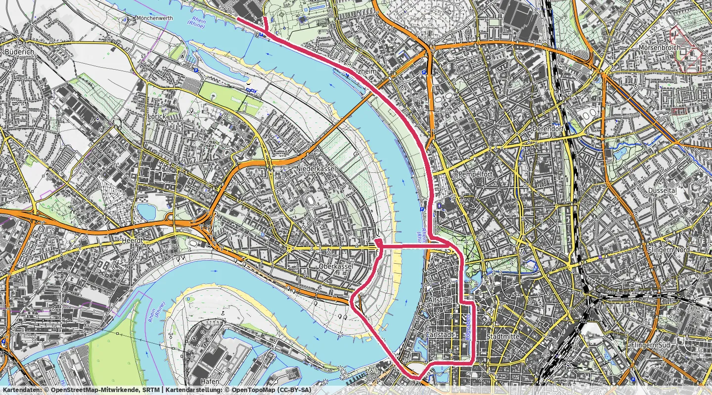 Route map for 🚴‍♂️ ⏰00:24:21 📏13.69km 🛫37m ❤️‍🔥161bpm 🪫244W 🧁357Kcal