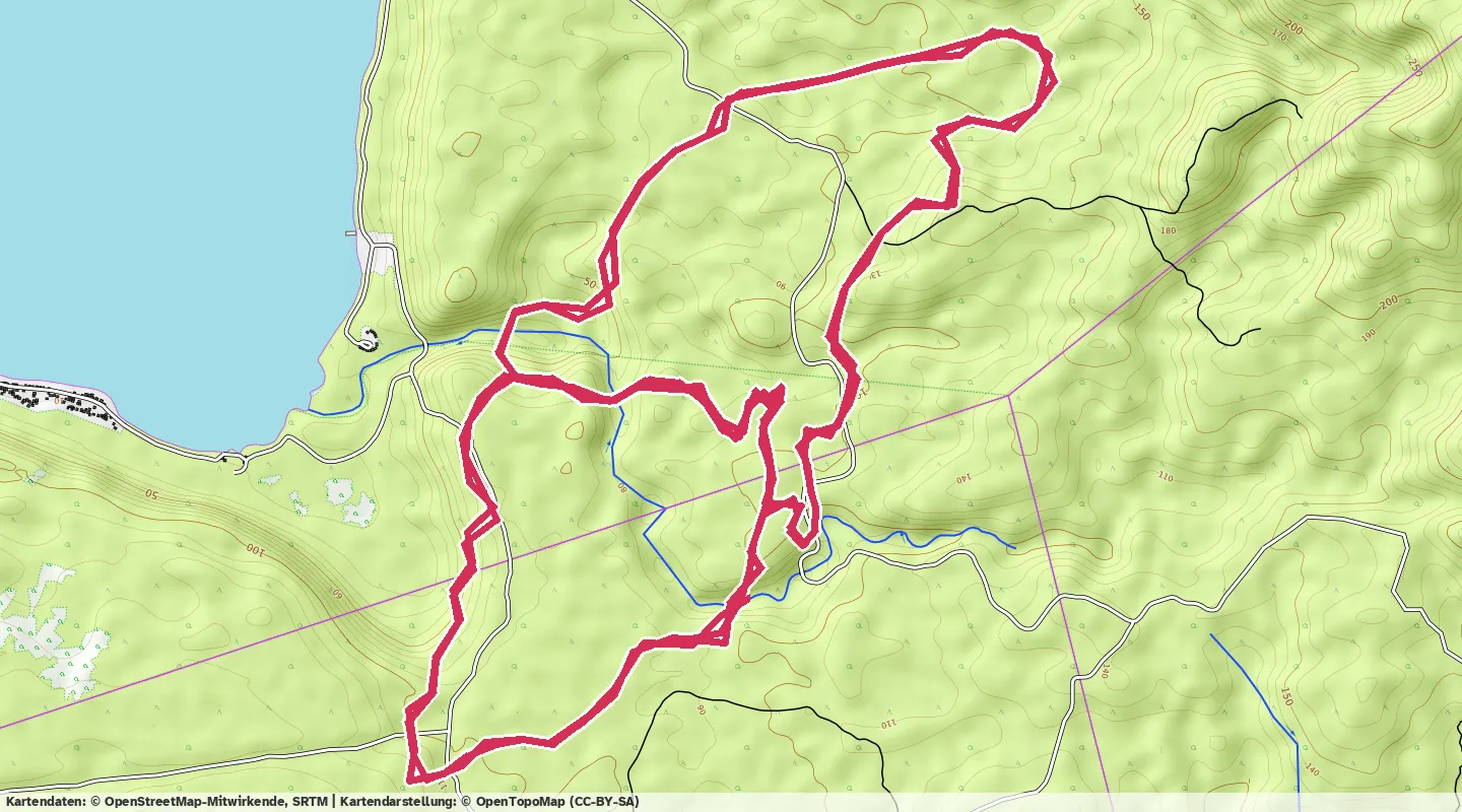 Route map for 🚴‍♂️ ⏰01:04:50 📏37.32km 🛫300m ❤️‍🔥176bpm 🪫204W 🧁805Kcal