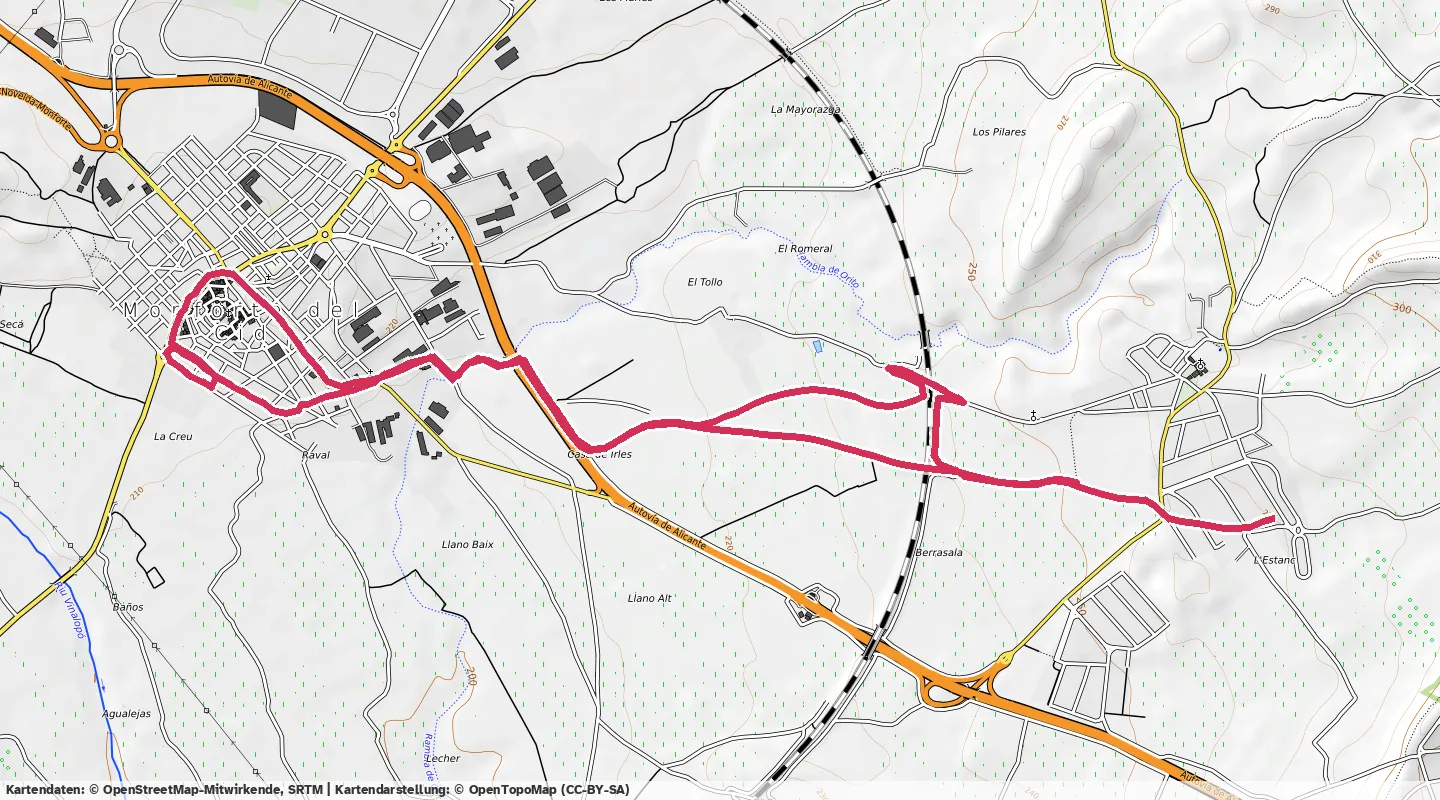 Route map for 🏃‍♂️ ⏰00:45:40 📏10.05km ⏱️4:32/km 🛫58m 🧁883Kcal