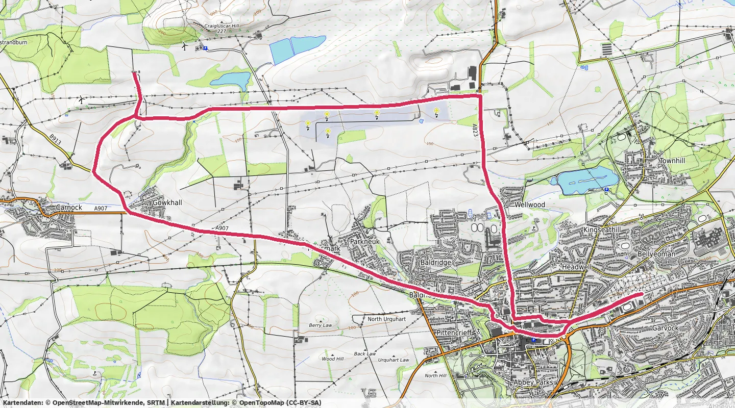 Route map for 🏃‍♂️ ⏰01:24:41 📏15.26km ⏱️5:32/km 🛫114m 🧁1,435Kcal