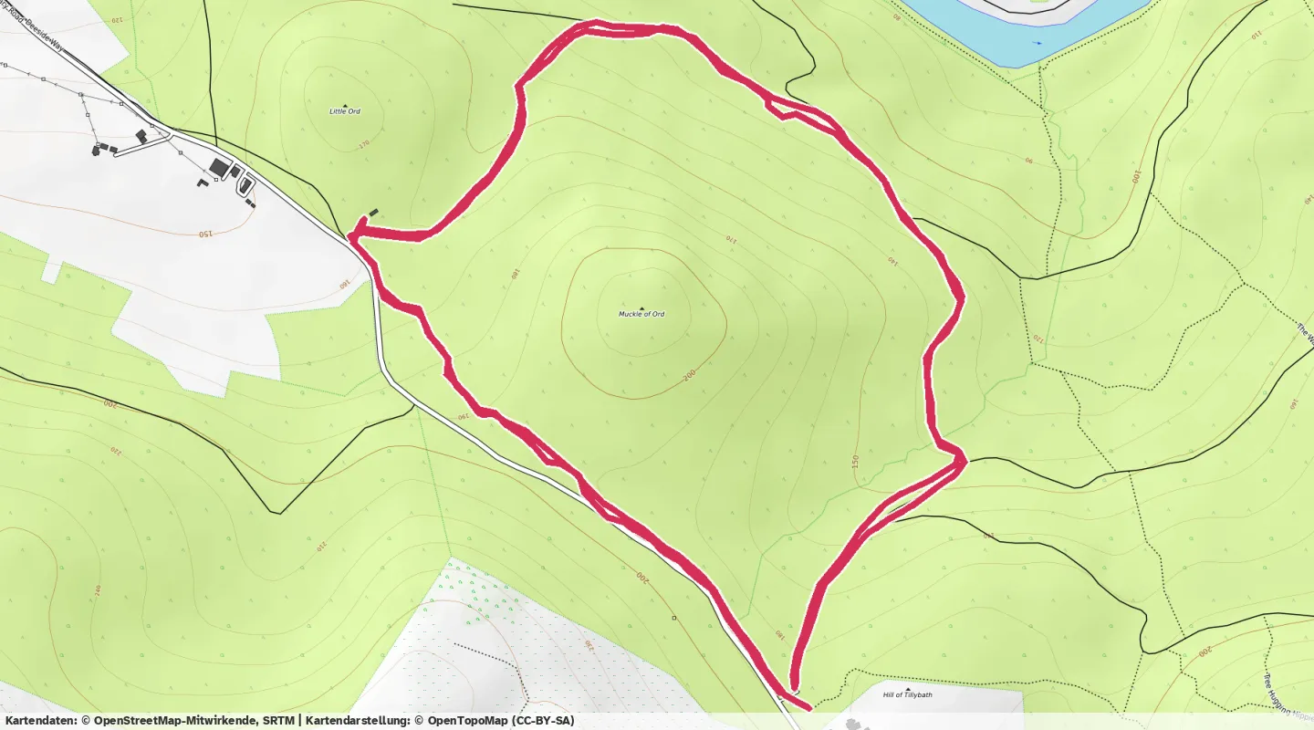 Route map for 🏃‍♂️ ⏰00:42:51 📏7.24km ⏱️5:55/km 🛫170m 🧁763Kcal