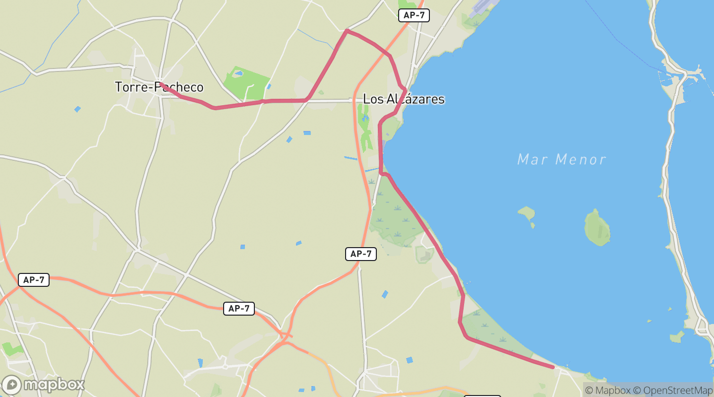 Route map for 🚴‍♂️ ⏰00:42:40 📏25.91km 🛫74m ❤️‍🔥154bpm 🪫191W 🧁468Kcal