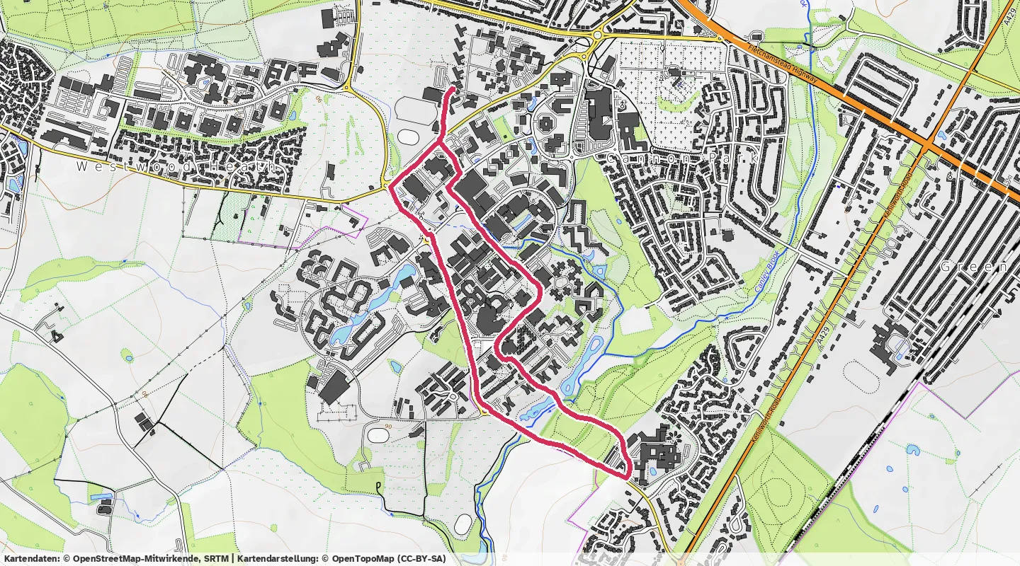Route map for 🏃‍♂️ ⏰00:24:27 📏4.17km ⏱️5:51/km 🛫46m 🧁431Kcal