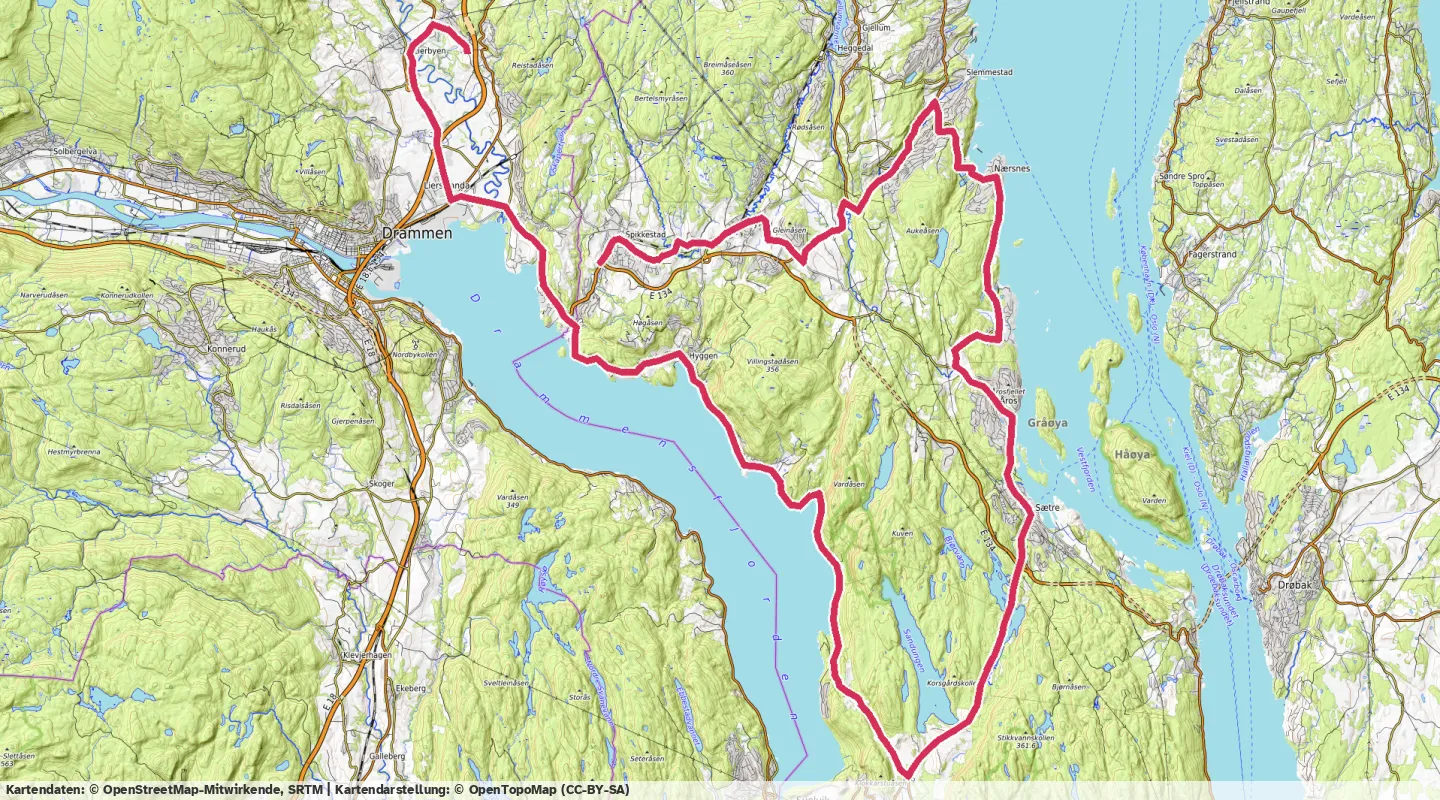 Route map for 🚴‍♂️ ⏰02:47:24 📏68.52km 🛫973m 🪫166W 🧁1,862Kcal
