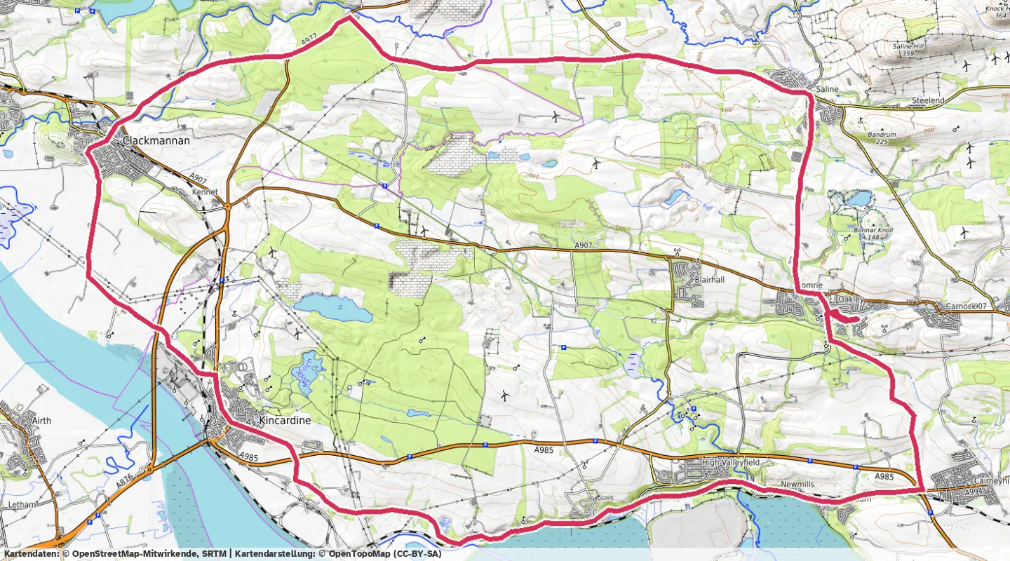Route map for 🚴‍♂️ ⏰01:21:10 📏39.32km 🛫285m ❤️‍🔥161bpm 🪫172W 🧁913Kcal