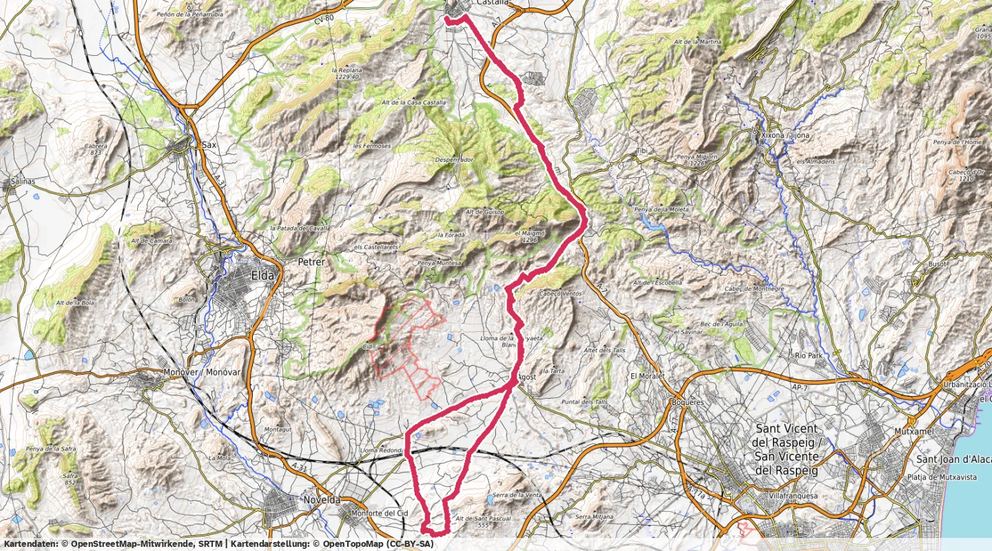 Route map for 🚴‍♂️ ⏰02:45:04 📏70.25km 🛫1182m 🪫169W 🧁1,861Kcal