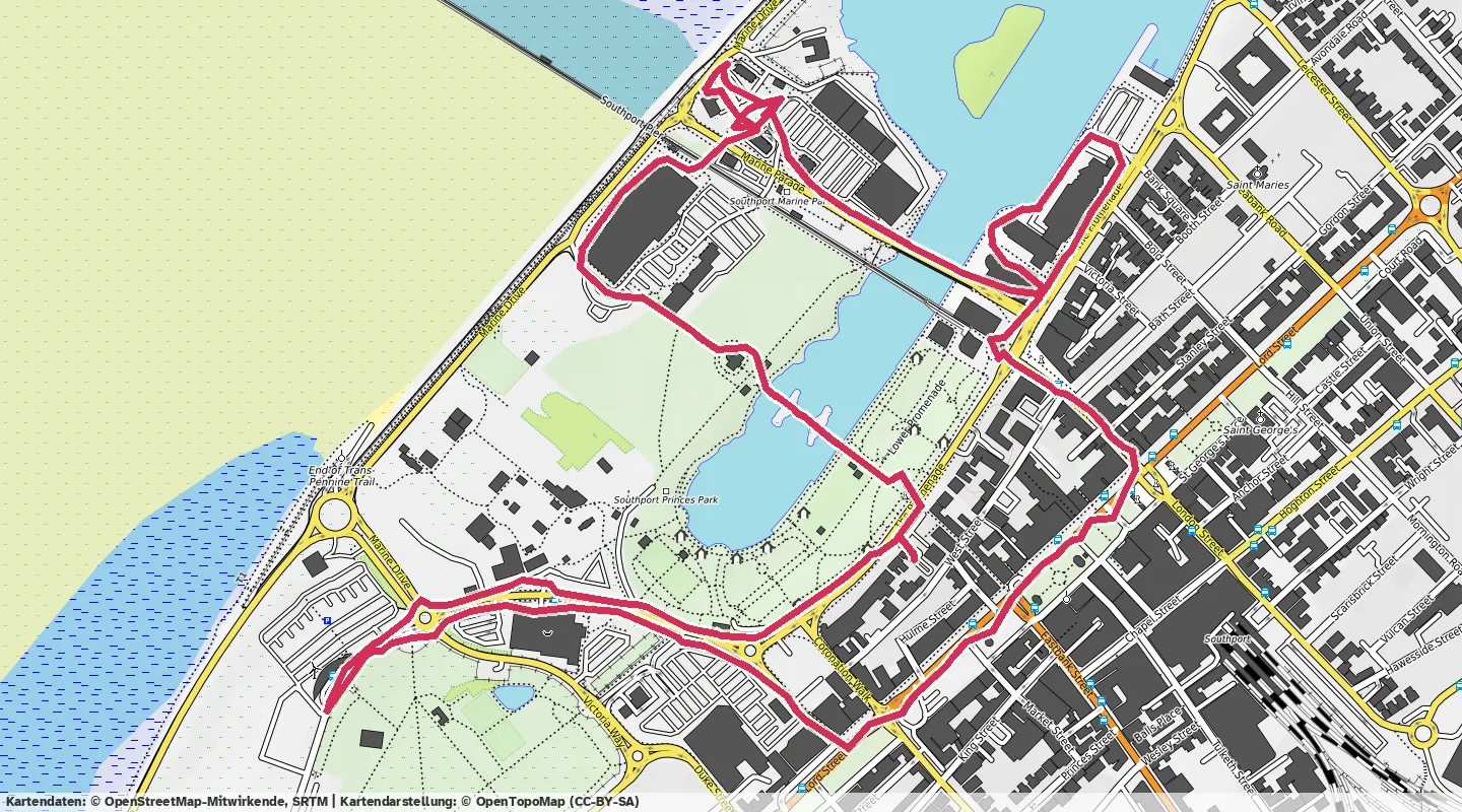 Route map for 🚶‍♂️‍➡️ ⏰01:31:32 📏6.07km 🧁383Kcal