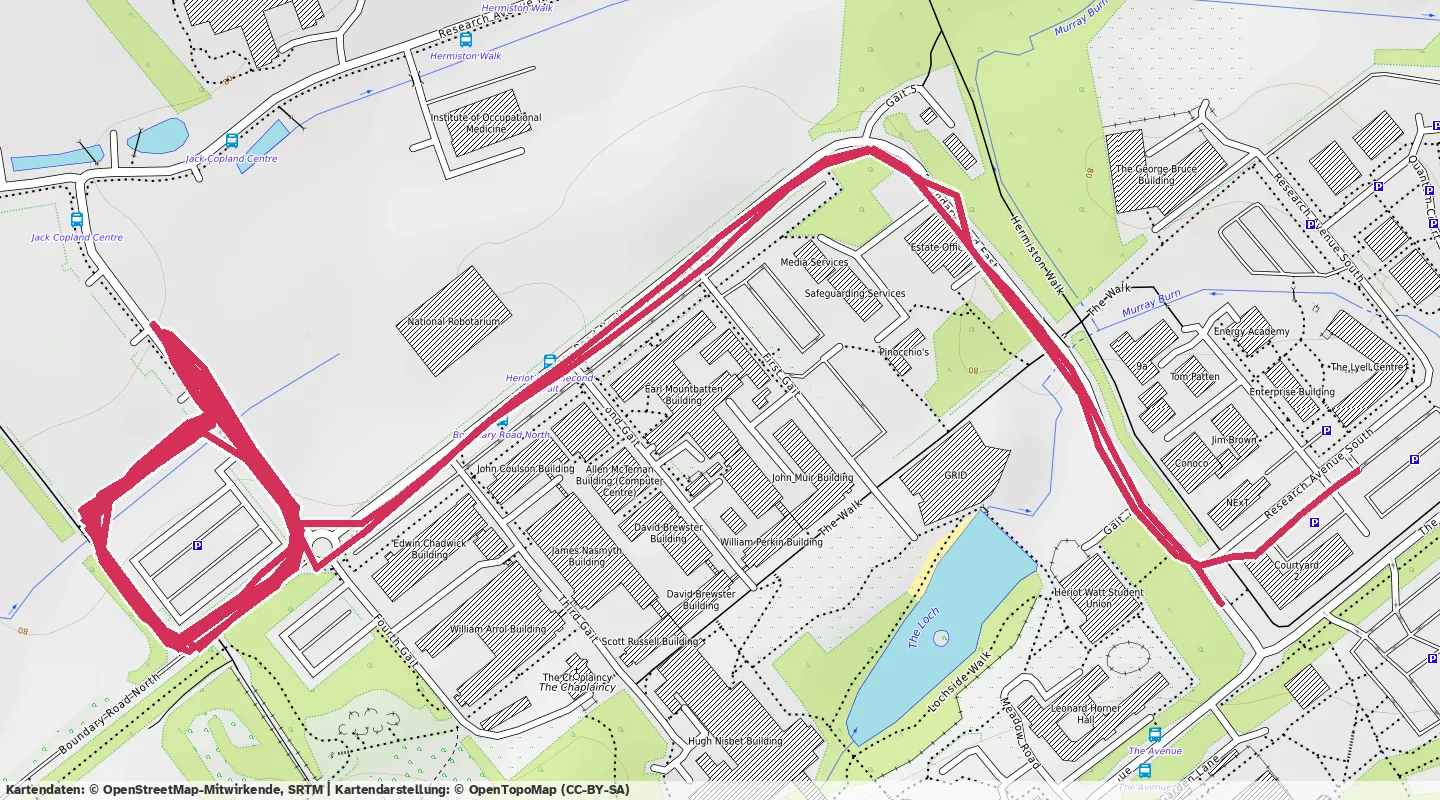 Route map for 🏃‍♂️ ⏰00:27:54 📏5.85km ⏱️4:46/km 🛫14m 🧁556Kcal