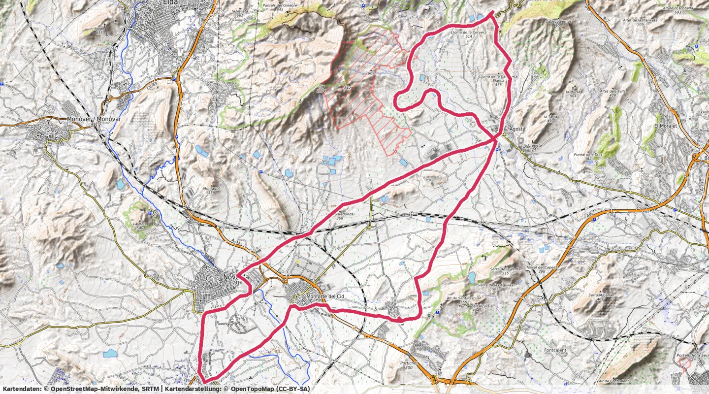 Route map for 🚴‍♂️ ⏰02:40:55 📏54.1km 🛫624m 🪫119W 🧁1,285Kcal