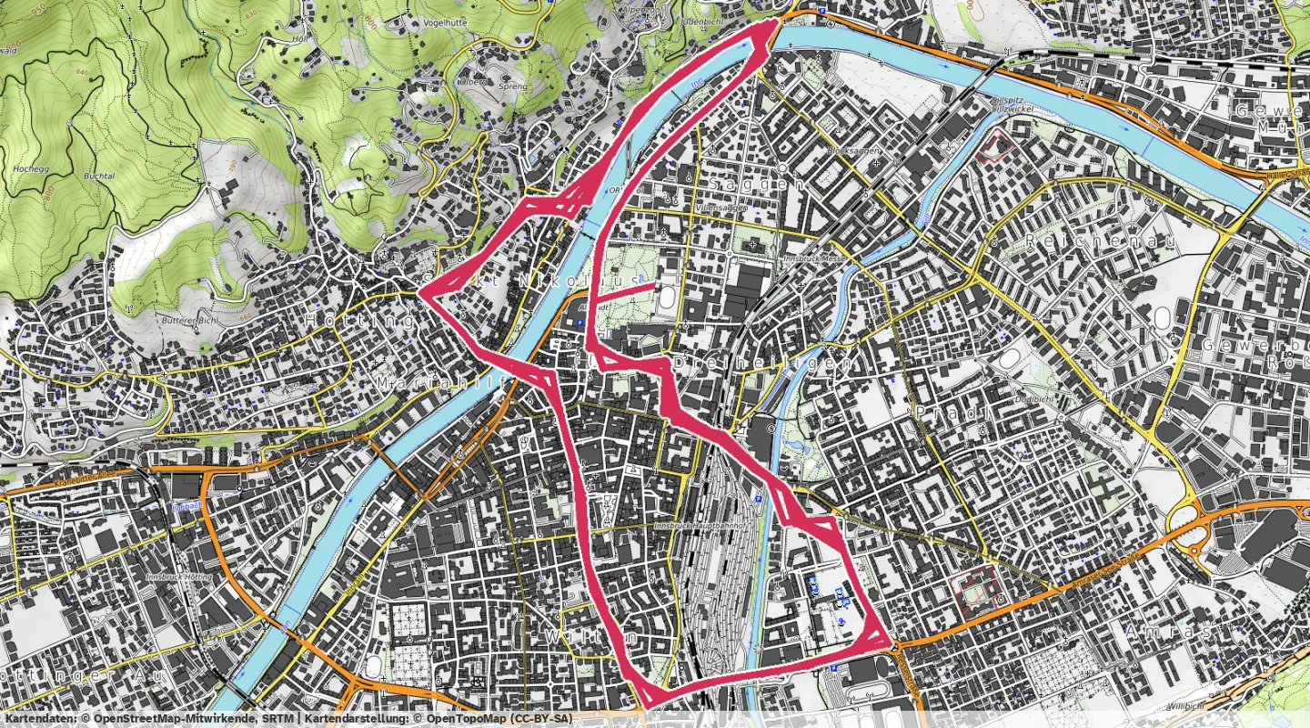 Route map for 🚴‍♂️ ⏰01:27:40 📏38.53km 🛫326m ❤️‍🔥139bpm 🪫127W 🧁650Kcal