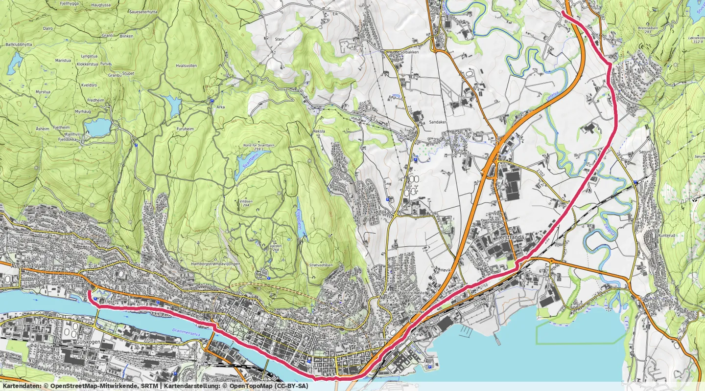 Route map for 🏃‍♂️ ⏰01:06:24 📏10.83km ⏱️6:08/km 🛫92m 🧁982Kcal