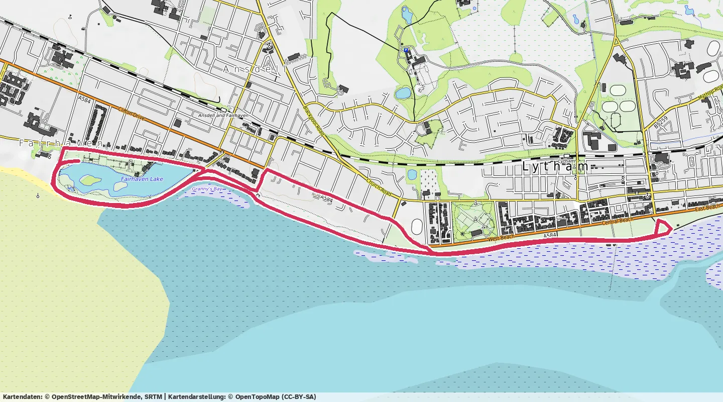 Route map for 🏃‍♂️ ⏰00:58:00 📏10.04km ⏱️05:48/km ❤️‍🔥172bpm 🧁1316Kcal