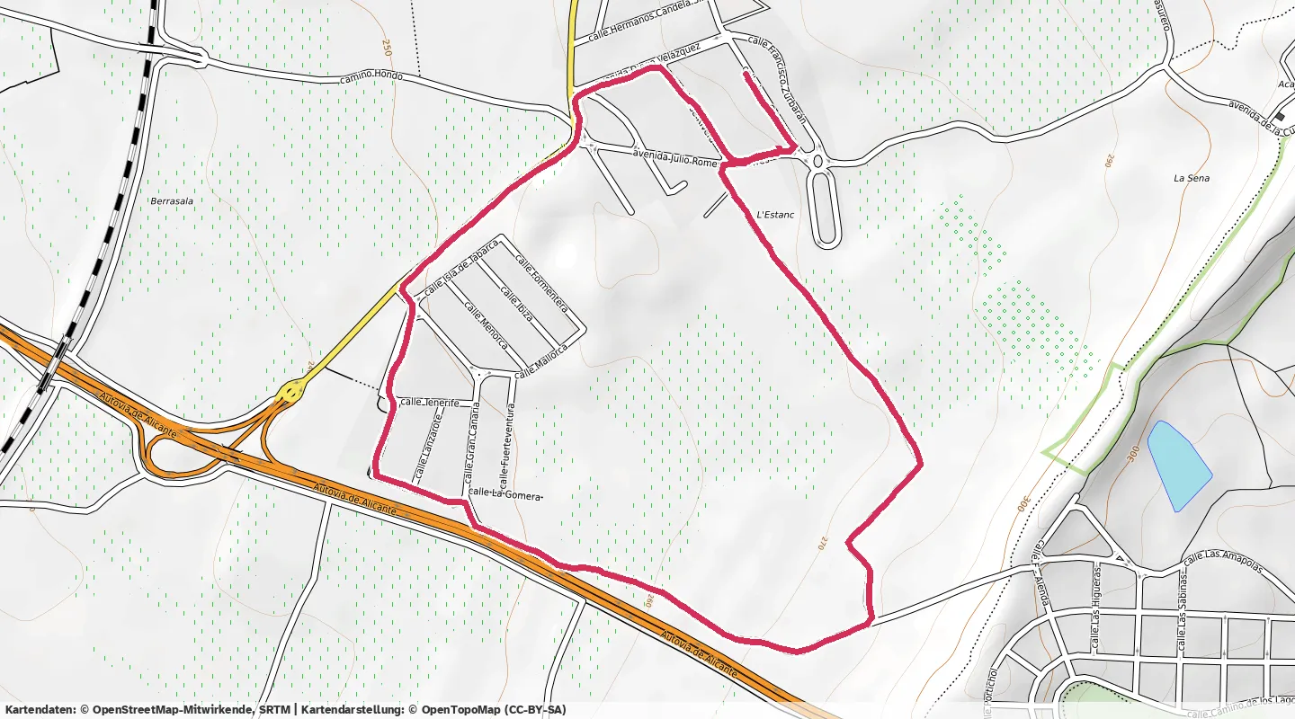 Route map for 🏃‍♂️ ⏰00:21:13 📏4.19km ⏱️5:04/km 🛫42m 🧁427Kcal