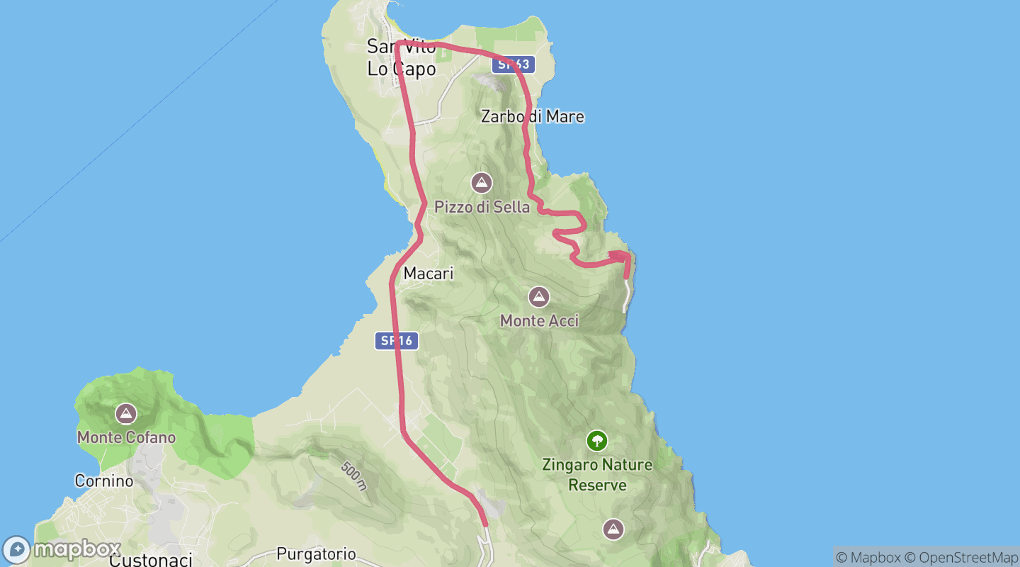 Route map for 🚴‍♂️ ⏰00:42:40 📏22.57km 🛫349m ❤️‍🔥143bpm 🪫191W 🧁467Kcal