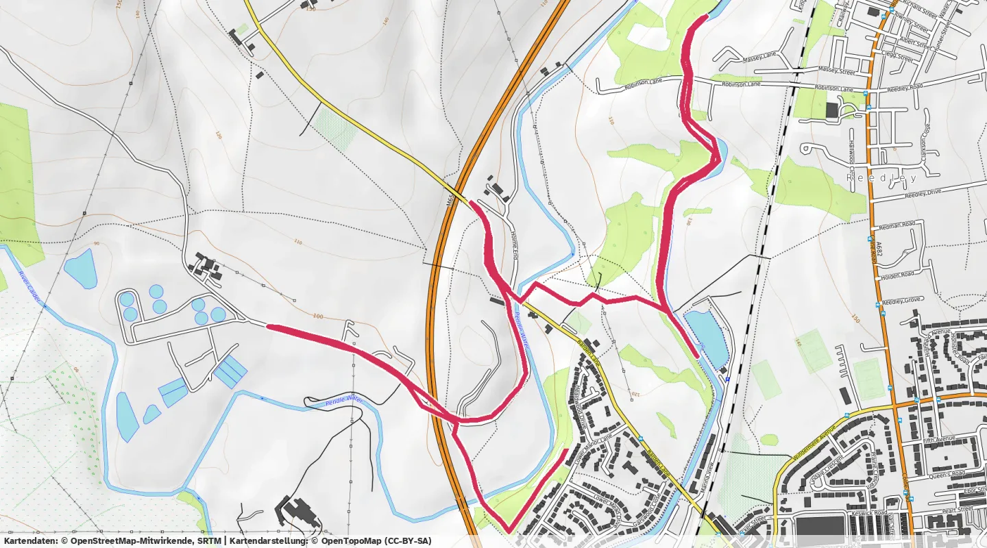 Route map for 🏃‍♂️ ⏰01:00:28 📏9.76km ⏱️6:11/km 🛫143m 🧁771Kcal