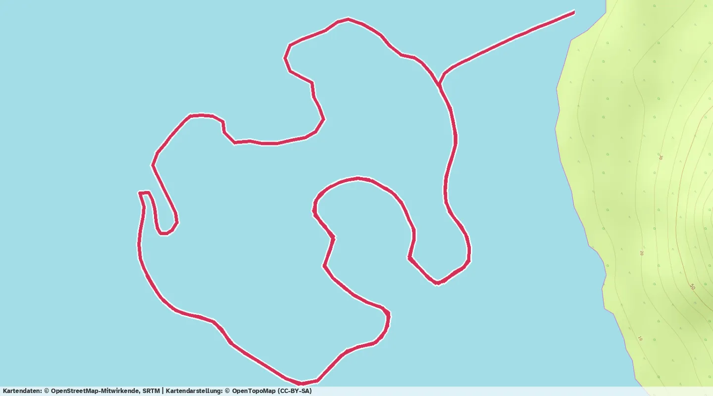 Route map for 🚴‍♂️ ⏰00:13:34 📏6.75km 🛫28m ❤️‍🔥140bpm 🪫143W 🧁111Kcal