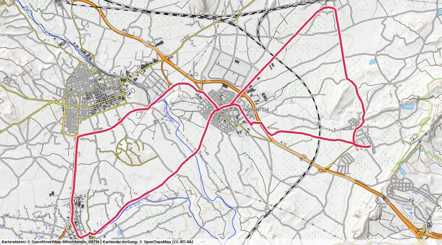 Route map for 🚴‍♂️ ⏰00:54:11 📏25.22km 🛫160m 🪫140W 🧁507Kcal