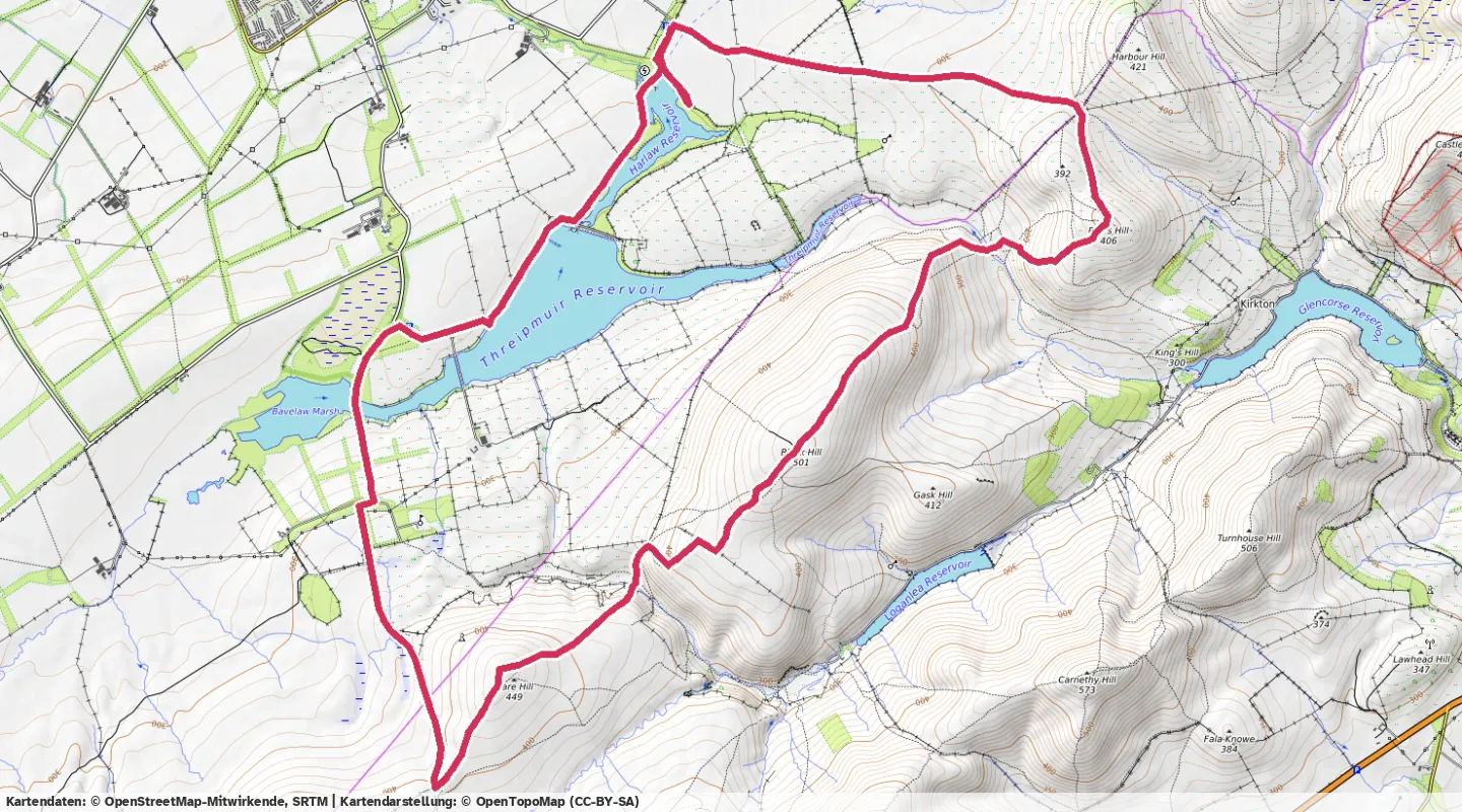 Route map for 🏃‍♂️ ⏰01:40:02 📏14.5km ⏱️6:54/km 🛫522m 🧁1,484Kcal