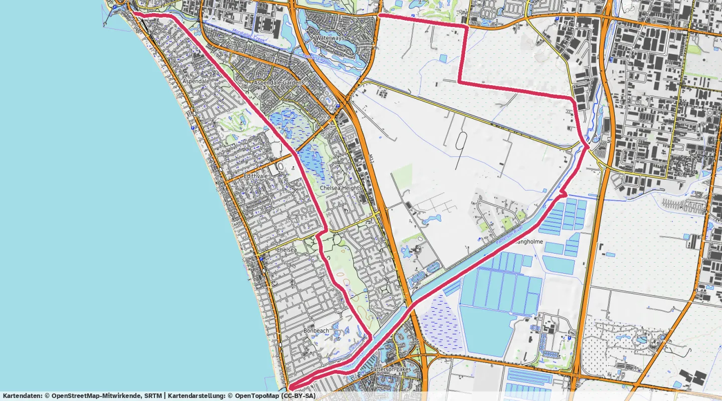 Route map for 🚴‍♂️ ⏰00:46:02 📏23.17km 🛫57m ❤️‍🔥153bpm 🪫172W 🧁518Kcal
