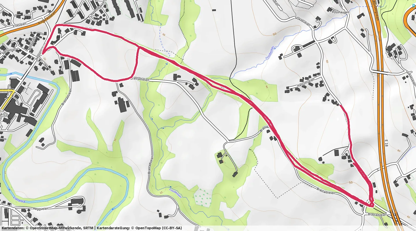 Route map for 🏃‍♂️ ⏰00:20:00 📏4.15km ⏱️4:49/km 🛫44m 🧁369Kcal