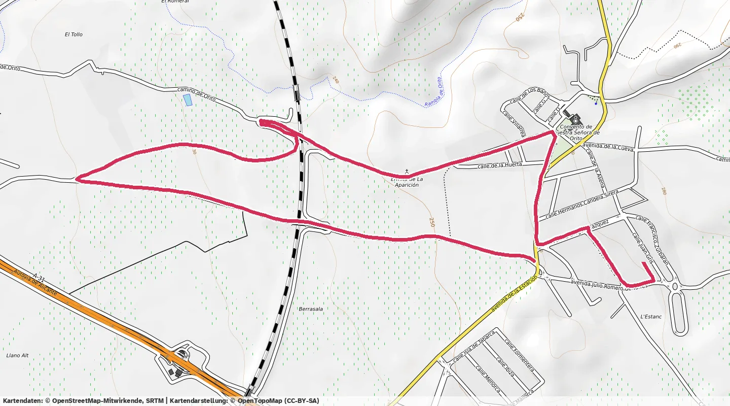 Route map for 🏃‍♂️ ⏰00:24:47 📏5.05km ⏱️4:54/km 🛫35m 🧁443Kcal