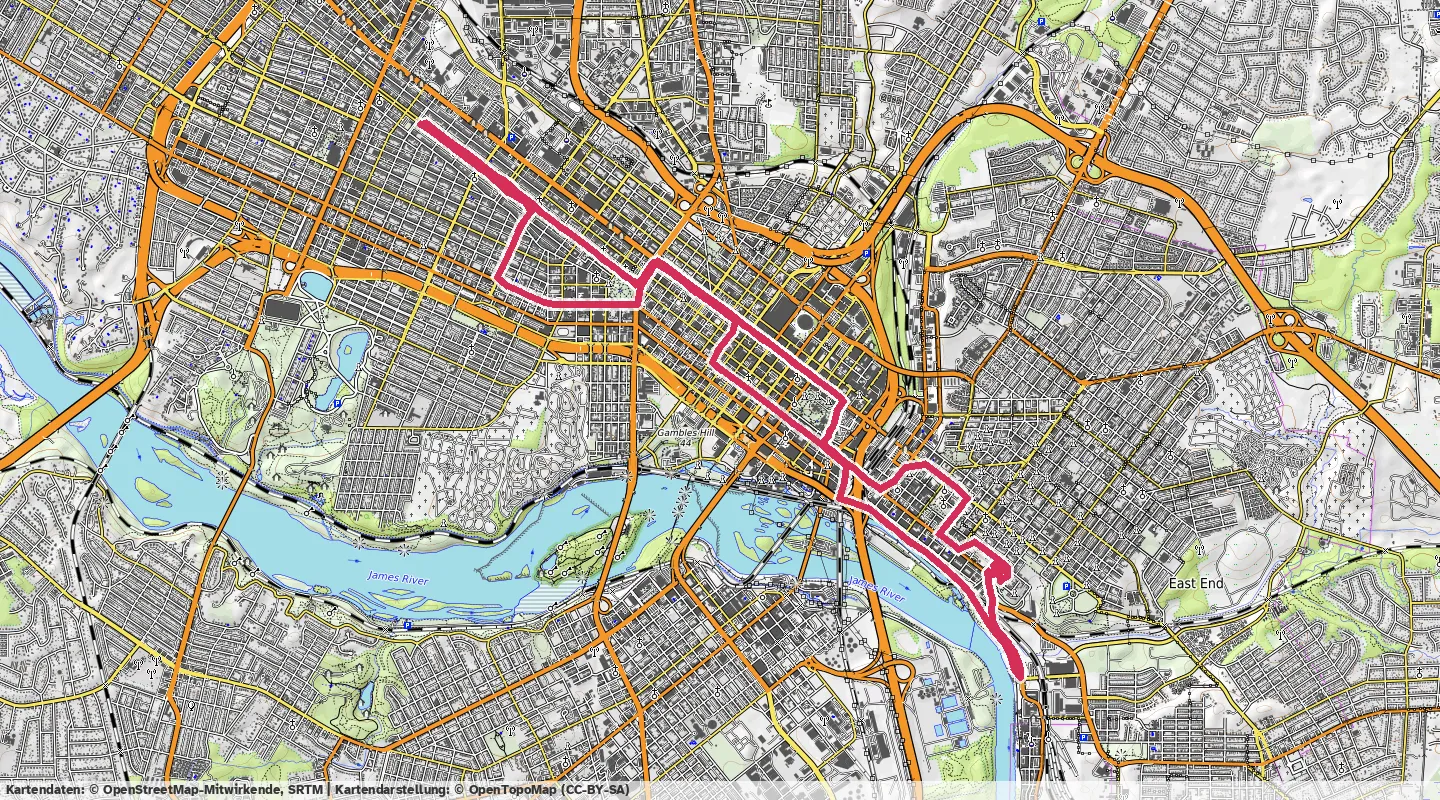 Route map for 🚴‍♂️ ⏰00:39:38 📏18.12km 🛫134m ❤️‍🔥154bpm 🪫138W 🧁314Kcal