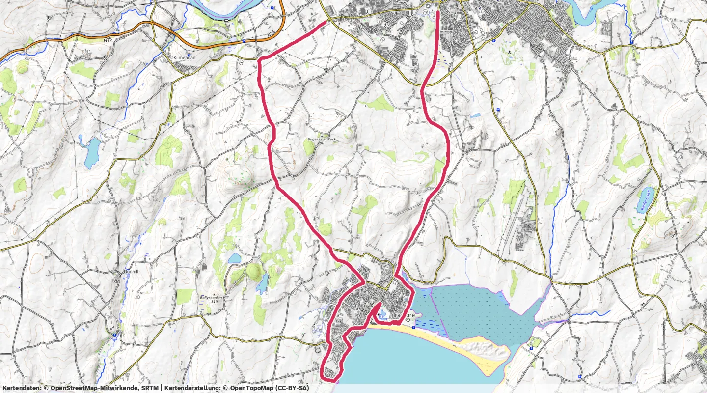 Route map for 🚴‍♂️ ⏰01:01:00 📏29.77km 🛫233m ❤️‍🔥143bpm 🪫158W 🧁574Kcal