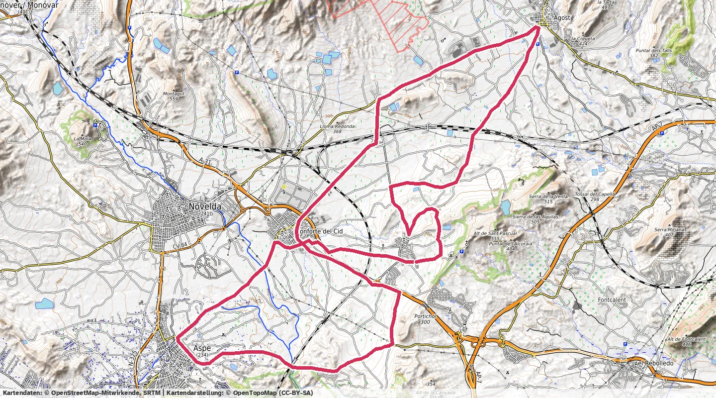 Route map for 🚴‍♂️ ⏰01:41:32 📏45.26km 🛫361m 🪫139W 🧁943Kcal