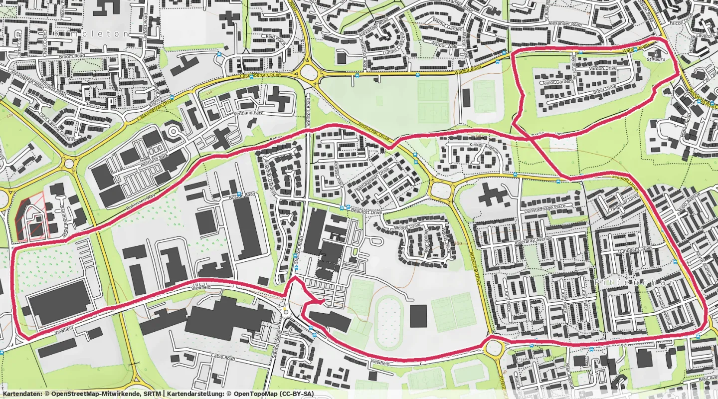 Route map for 🏃‍♂️ ⏰00:39:45 📏6.81km ⏱️5:50/km 🛫43m 🧁622Kcal