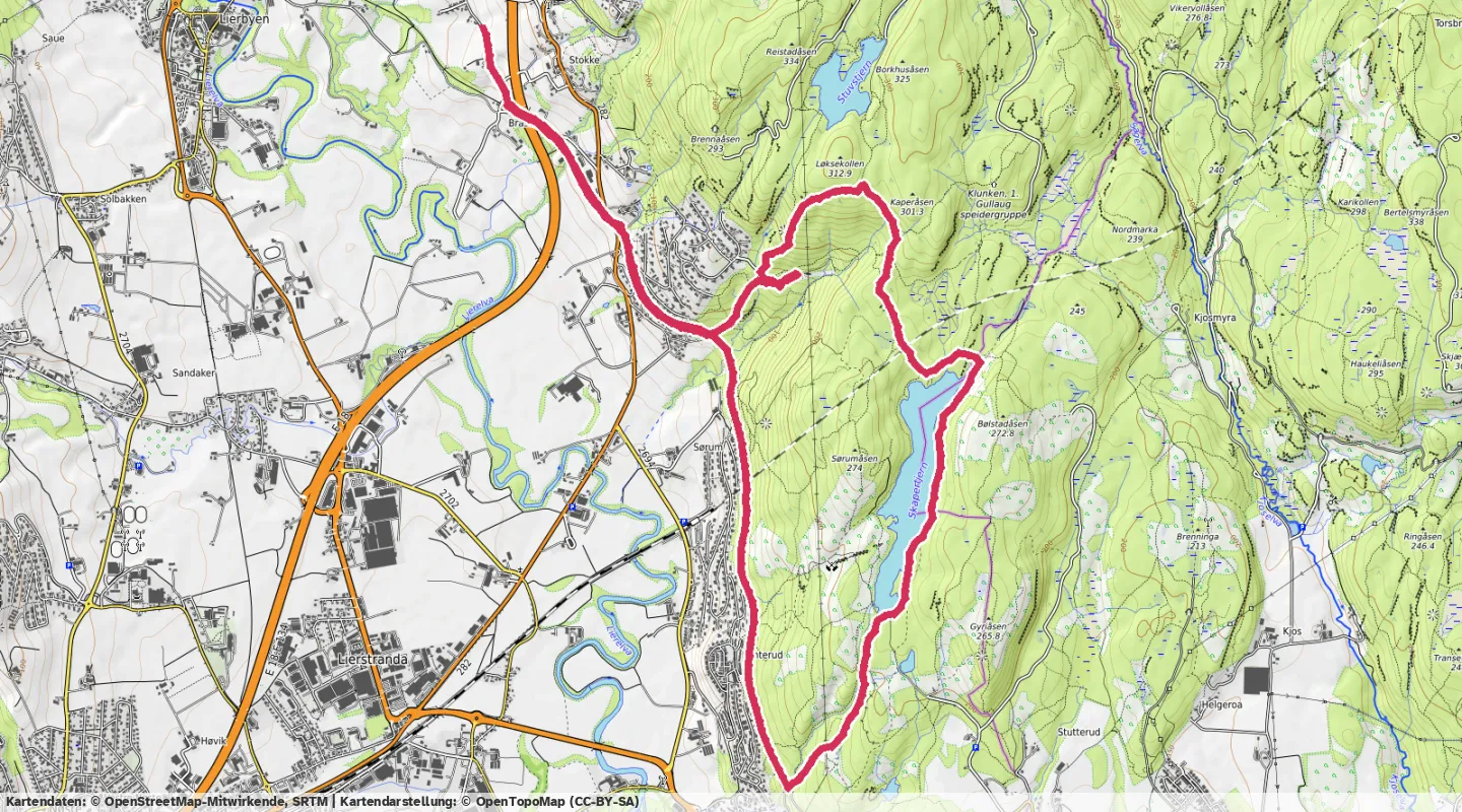 Route map for 🏃‍♂️ ⏰01:16:36 📏12.54km ⏱️6:06/km 🛫308m 🧁1,190Kcal