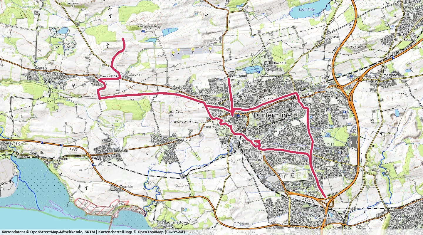 Route map for 🏃‍♂️ ⏰03:48:56 📏34.68km ⏱️6:36/km 🛫328m 🧁3,300Kcal