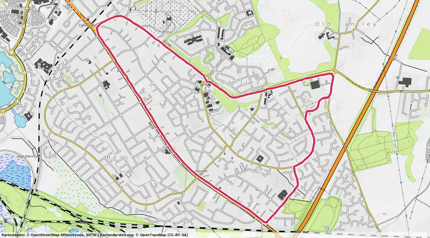 Route map for 🏃‍♂️ ⏰00:39:59 📏6.99km ⏱️5:43/km 🛫35m 🧁696Kcal