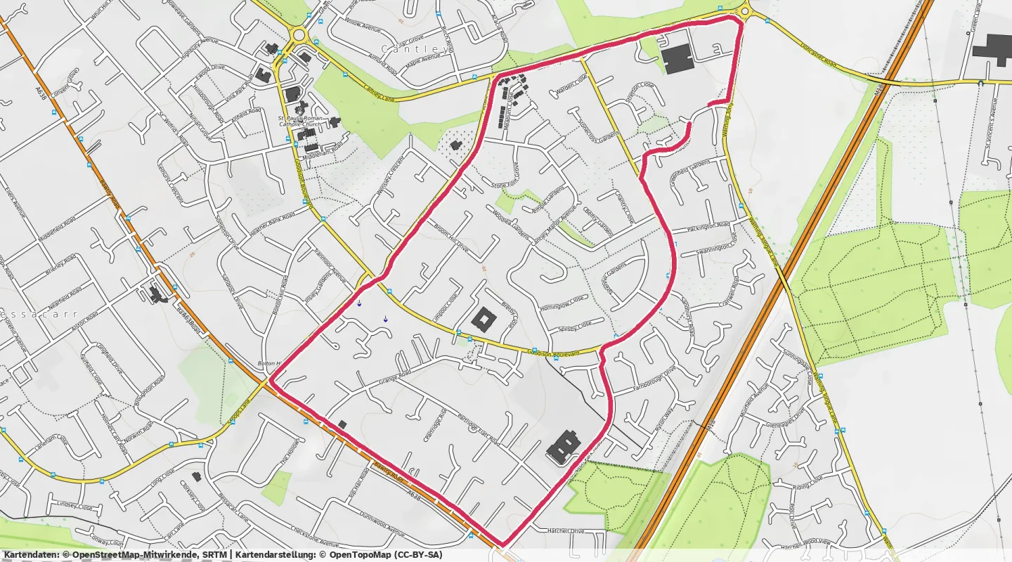 Route map for 🏃‍♂️ ⏰00:24:54 📏4.23km ⏱️5:52/km 🛫25m 🧁428Kcal