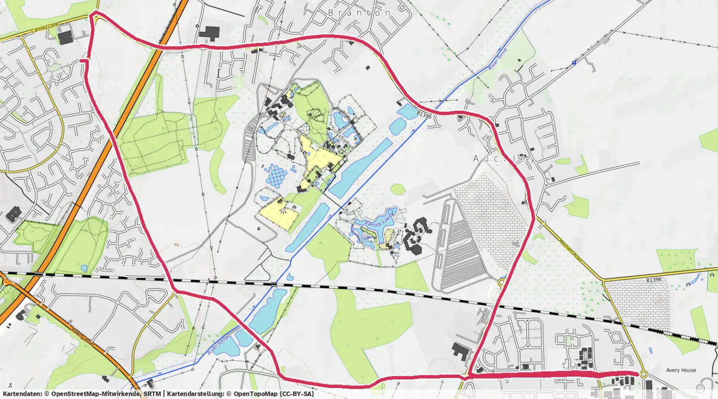 Route map for 🏃‍♂️ ⏰01:00:31 📏10.25km ⏱️5:54/km 🛫77m 🧁1,027Kcal