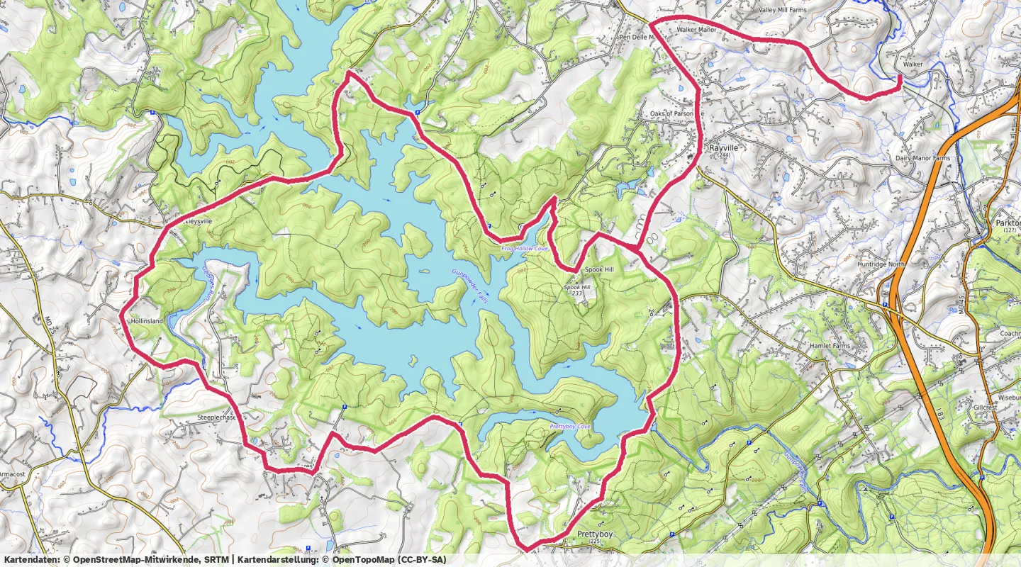 Route map for 🚴‍♂️ ⏰01:03:55 📏32.44km 🛫586m ❤️‍🔥160bpm 🪫156W 🧁594Kcal