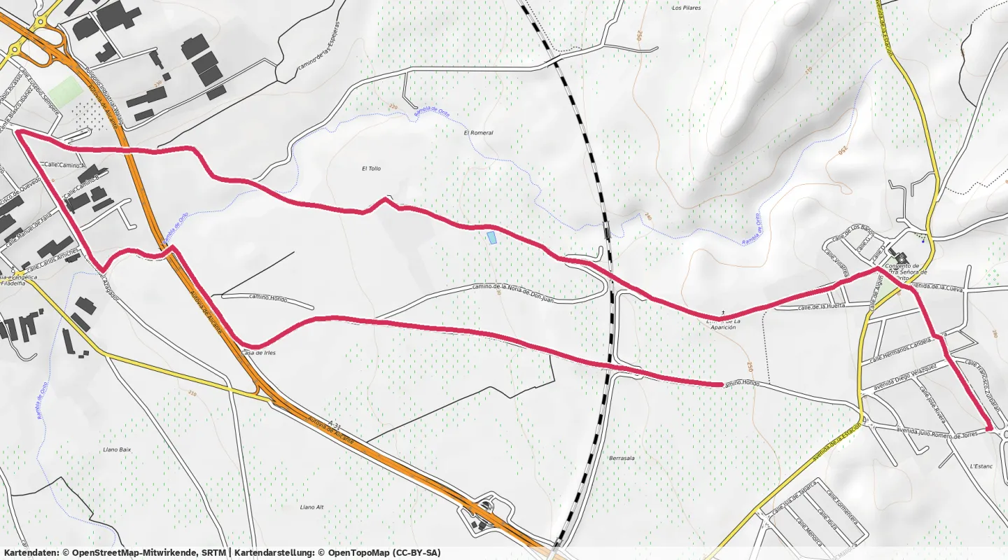 Route map for 🏃‍♂️ ⏰00:39:12 📏7.02km ⏱️5:35/km 🛫52m 🧁615Kcal