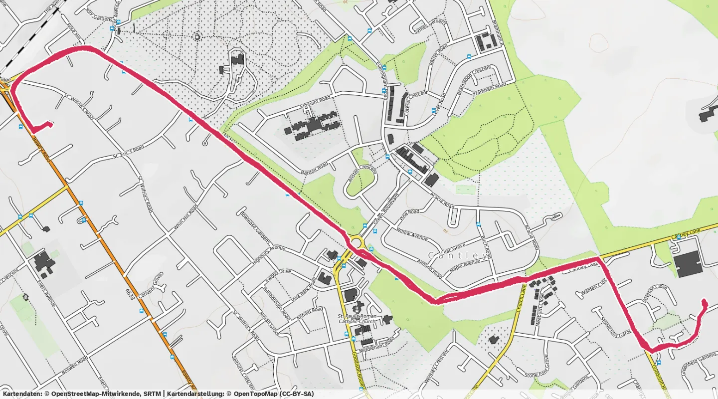 Route map for 🚶‍♂️‍➡️ ⏰01:14:23 📏6.12km 🛫5m 🧁571Kcal