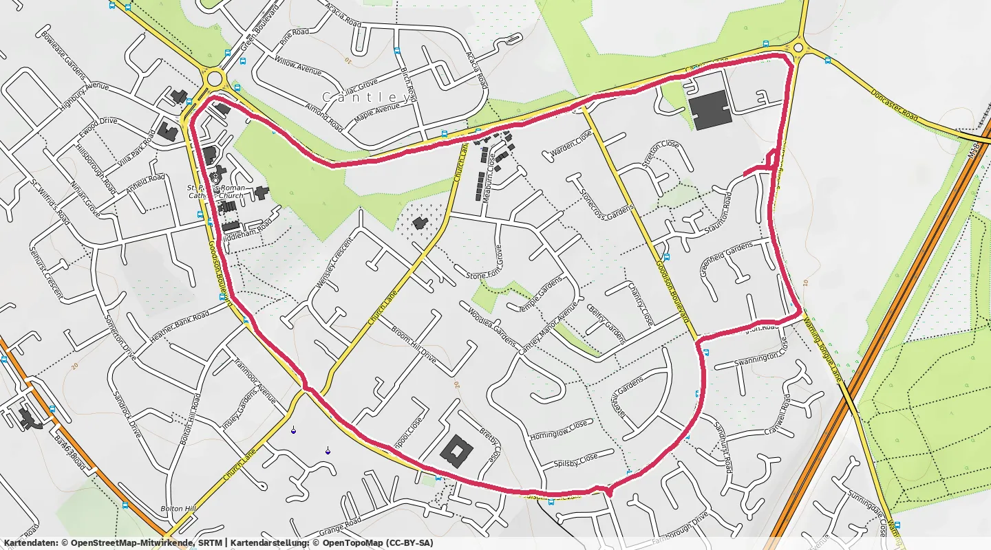 Route map for 🏃‍♂️ ⏰00:19:36 📏4.01km ⏱️4:53/km 🛫16m 🧁375Kcal