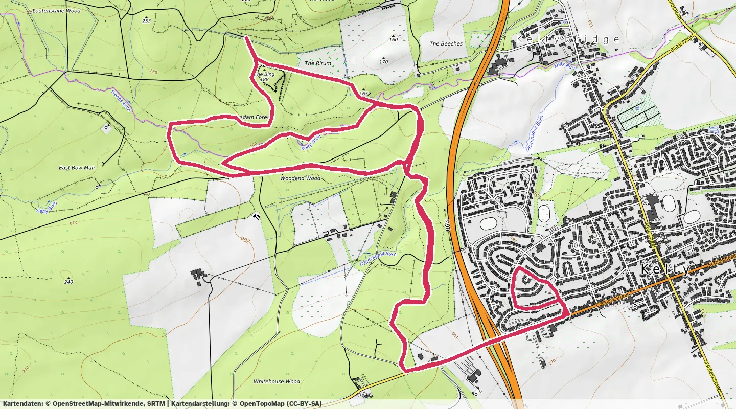Route map for 🏃‍♂️ ⏰01:05:31 📏11.75km ⏱️5:34/km 🛫198m 🧁1,128Kcal