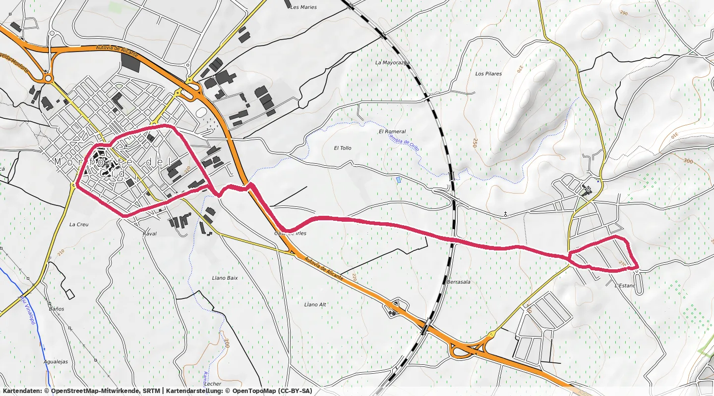 Route map for 🏃‍♂️ ⏰00:54:58 📏10.01km ⏱️5:29/km 🛫90m 🧁943Kcal