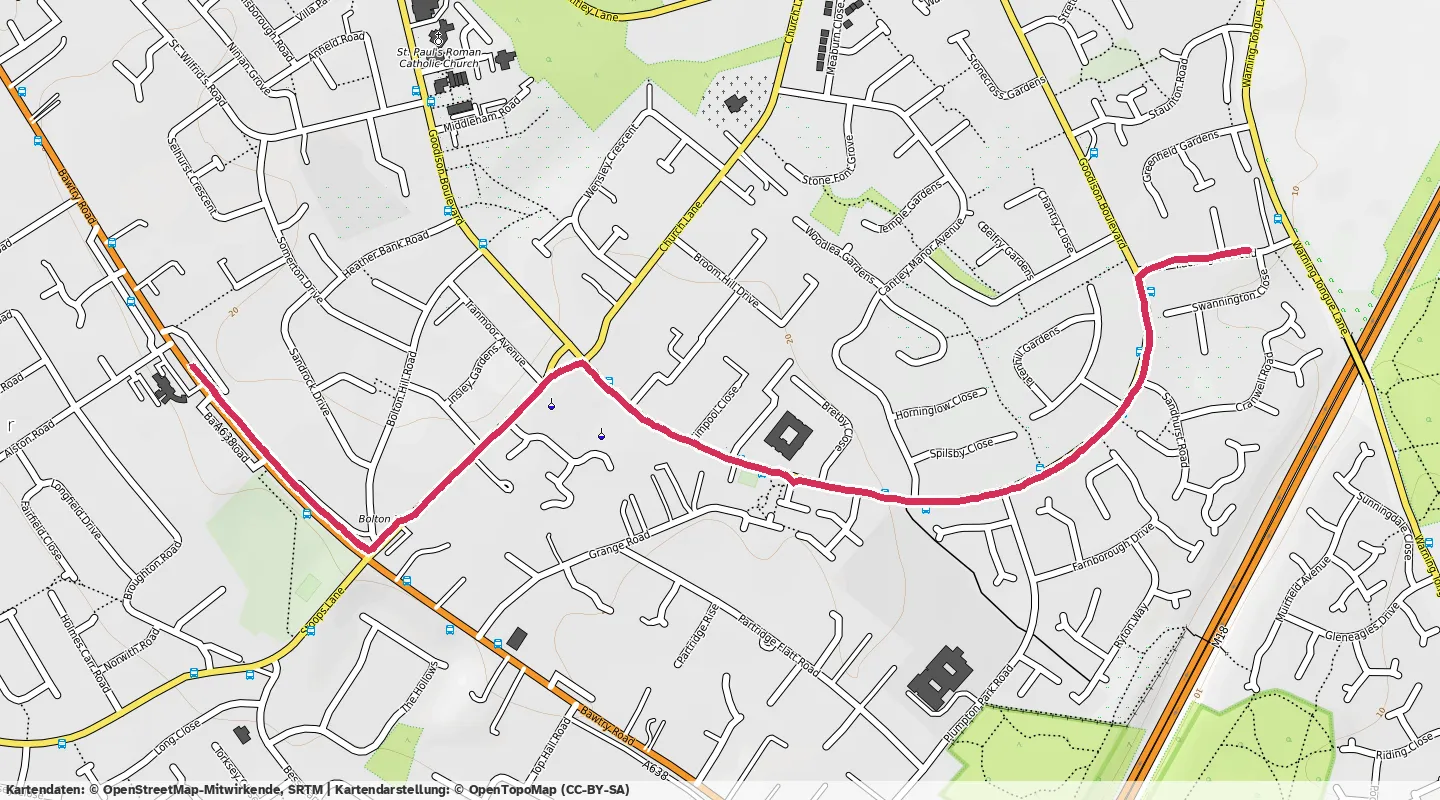 Route map for 🏃‍♂️ ⏰00:09:58 📏2.01km ⏱️4:57/km 🛫9m 🧁197Kcal