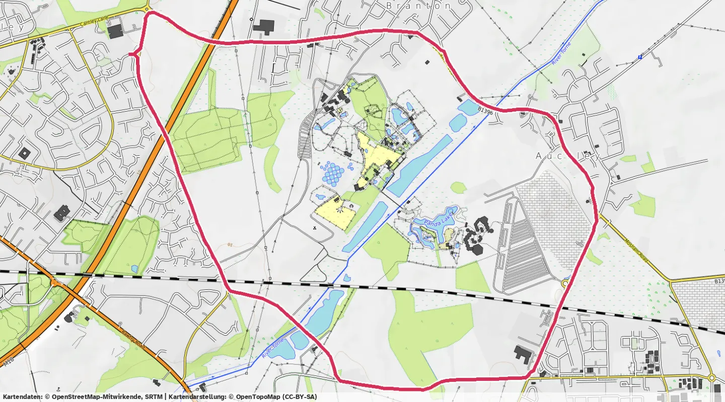 Route map for 🏃‍♂️ ⏰00:46:19 📏8.03km ⏱️5:46/km 🛫56m 🧁805Kcal