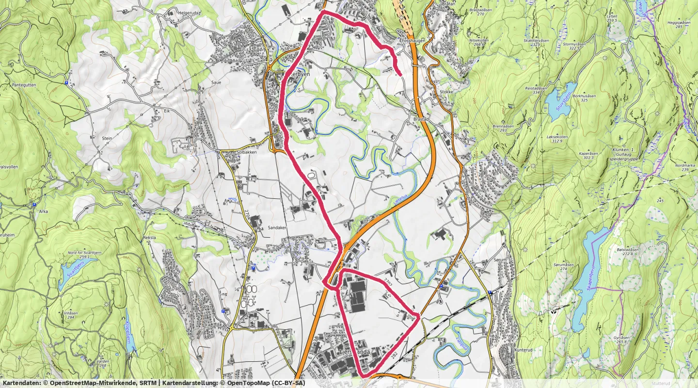 Route map for 🏃‍♂️ ⏰01:09:04 📏14.03km ⏱️4:55/km 🛫89m 🧁1,245Kcal