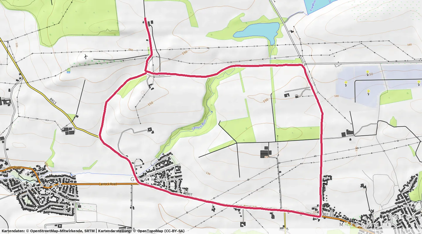 Route map for 🏃‍♂️ ⏰00:33:33 📏6.44km ⏱️5:12/km 🛫57m 🧁556Kcal